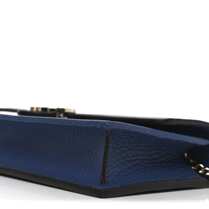 Gucci Dollar Calfskin Interlocking G Chain Wallet Caspian 10 of 11