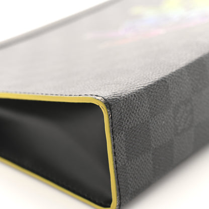 Louis Vuitton Damier Graphite Pochette Voyage MM  Yellow 8 of 9