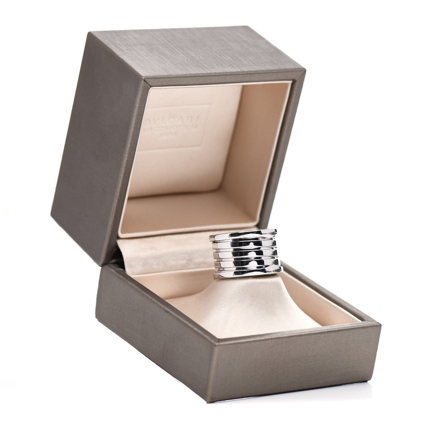 Bulgari 18K White Gold B.Zero1 Five-Band Ring 50 5.25 6 of 6