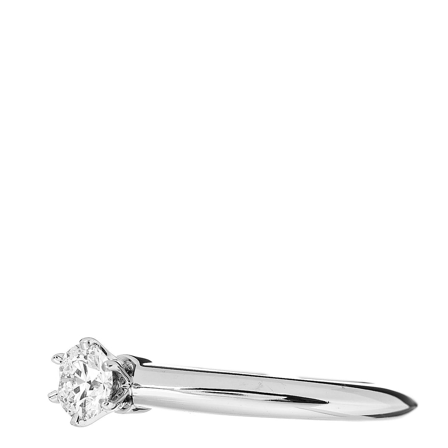 Platinum Diamond .21ct Solitaire Engagement Ring 46 3.75