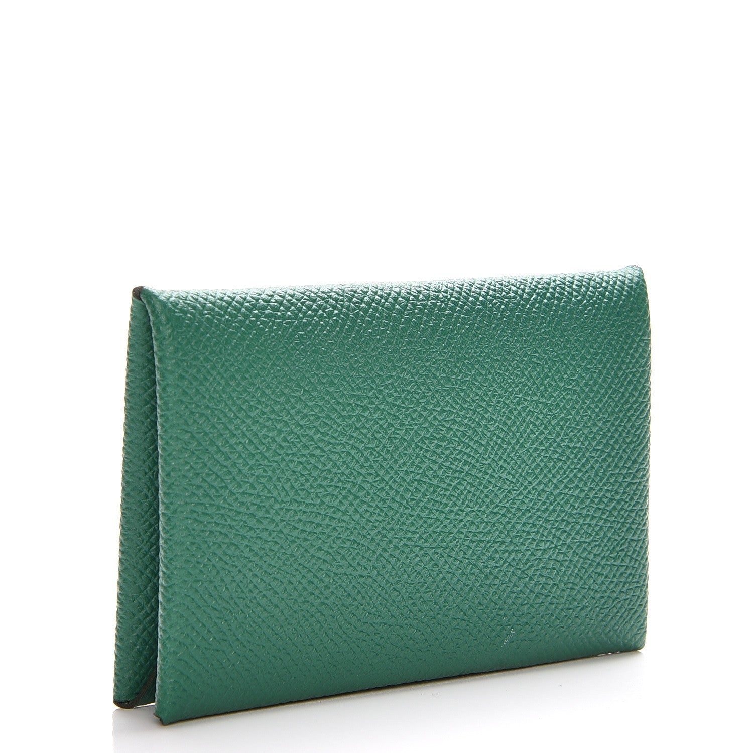 Hermes Epsom Calvi Card Case Vert Vertigo 3 of 8