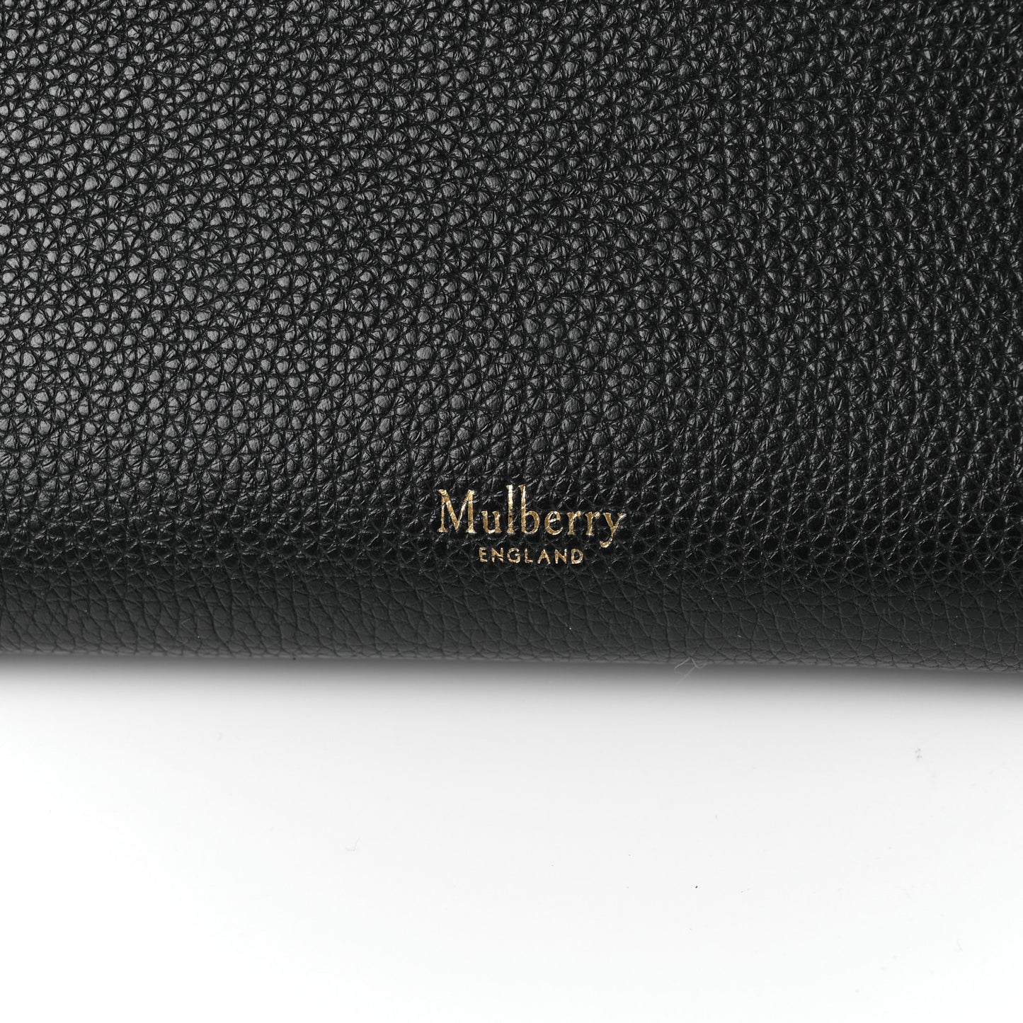 Small Classic Grain Stud Tote Black