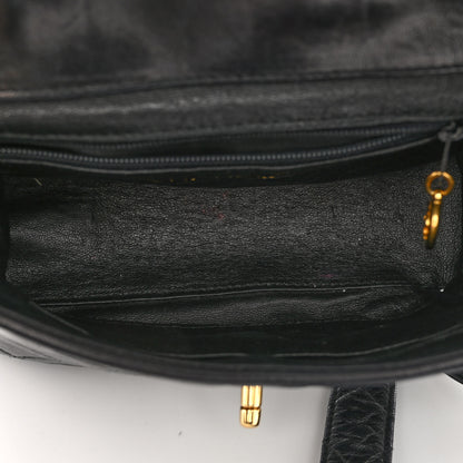 Chanel Lambskin Quilted CC Flap Shoulder Bag Black 4 of 12
