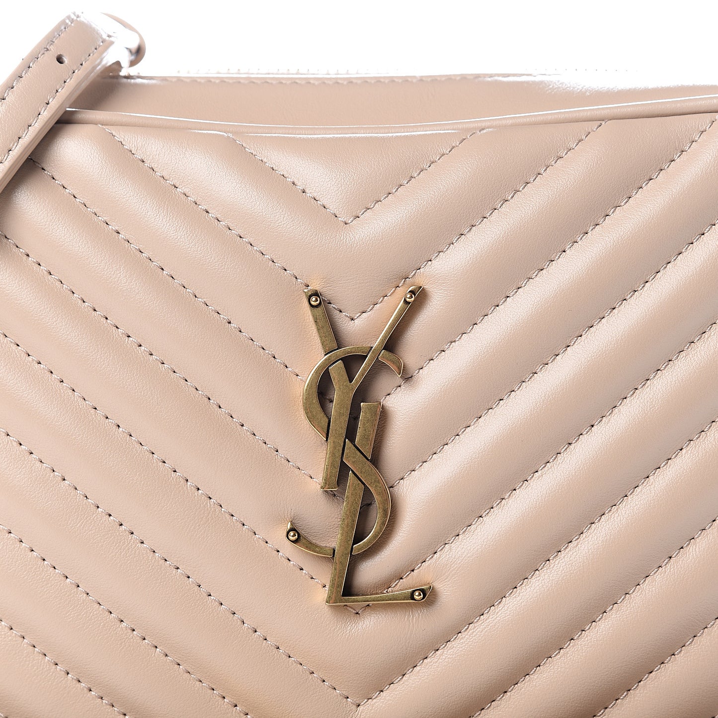 Calfskin Matelasse Monogram Lou Camera Bag Nude Powder