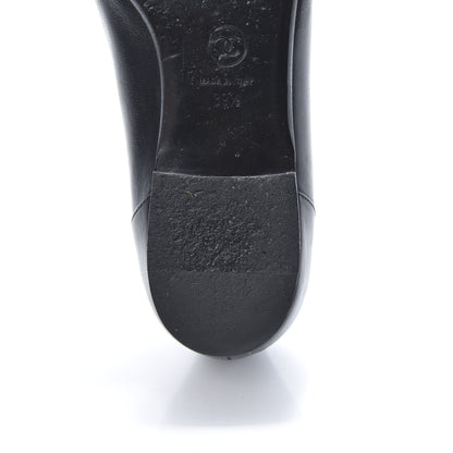 Chanel Lambskin Grosgrain CC Mocassin Loafers 39.5 Black 9 of 11