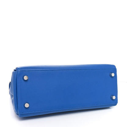 Hermes Swift Kelly Retourne 25 Bleu France 4 of 11