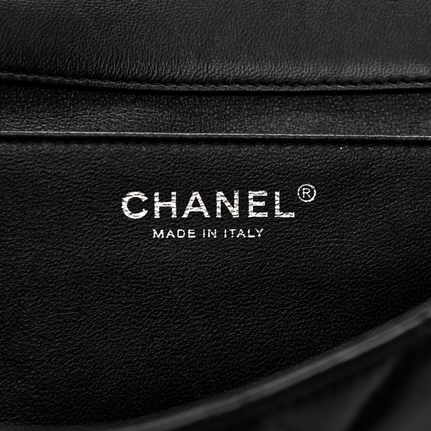 Lambskin Quilted Clutch With Chain Flap Black