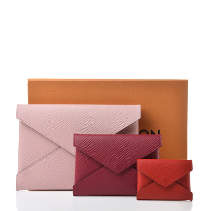 Louis Vuitton Epi Kirigami Pochette Set Rose Ballerine Fuchsia Coquelicot 13 of 13