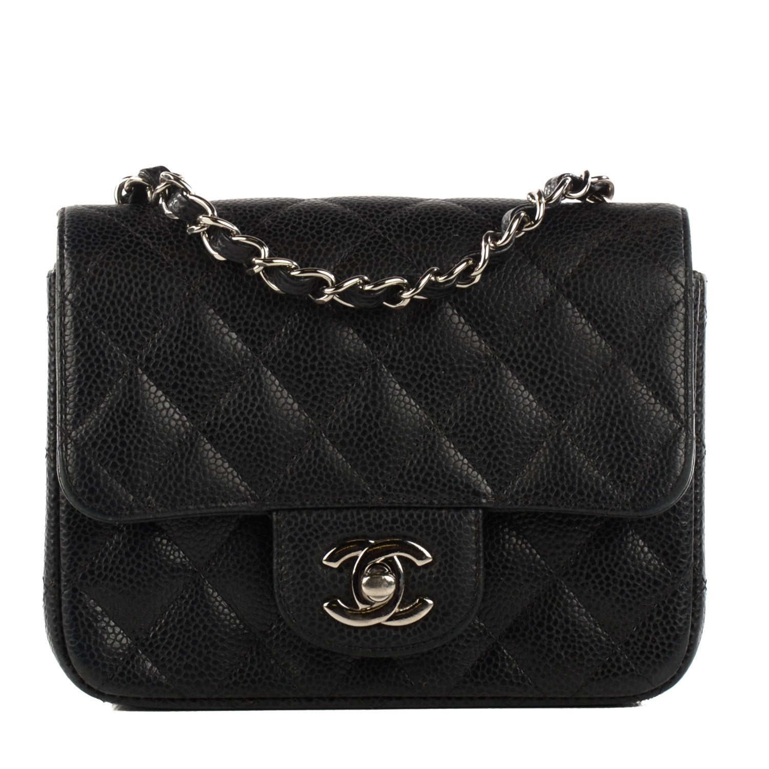 Chanel Caviar Quilted Mini Square Flap Black 1 of 8