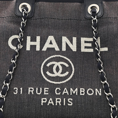 Chanel Canvas Medium Deauville Tote Grey 8 of 15