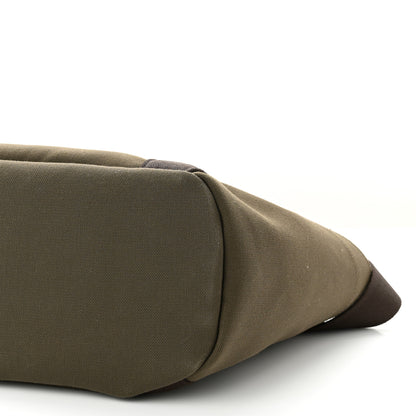 Hermes Toile Sac De Pansage Groom Kaki Feu 13 of 14