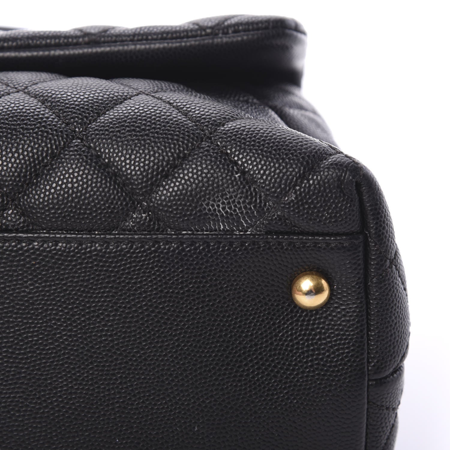 Chanel Caviar Quilted Small Coco Handle Flap Black 10 of 11