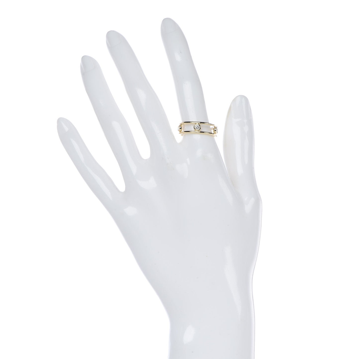 18K Yellow Gold Diamond Elsa Peretti Diamonds by the Yard Ring 55 7.25