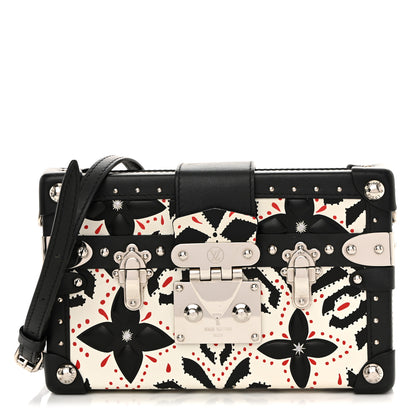 Louis Vuitton Calfskin Graphic Print Petite Malle 1 of 15