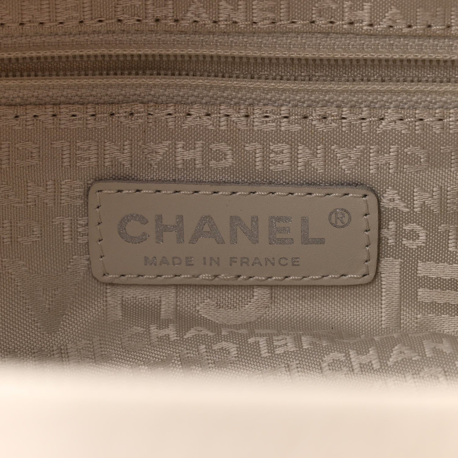Chanel Deerskin Stitched Bowler White0 6 of 11