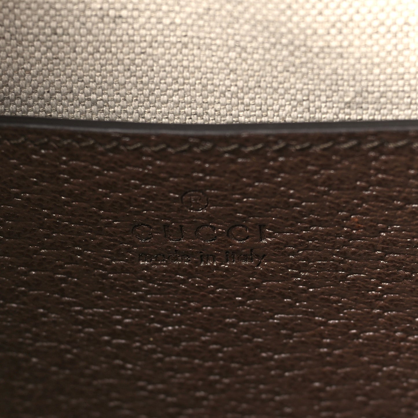 GG Supreme Monogram Web Small Ophidia Top Handle Shoulder Bag Brown