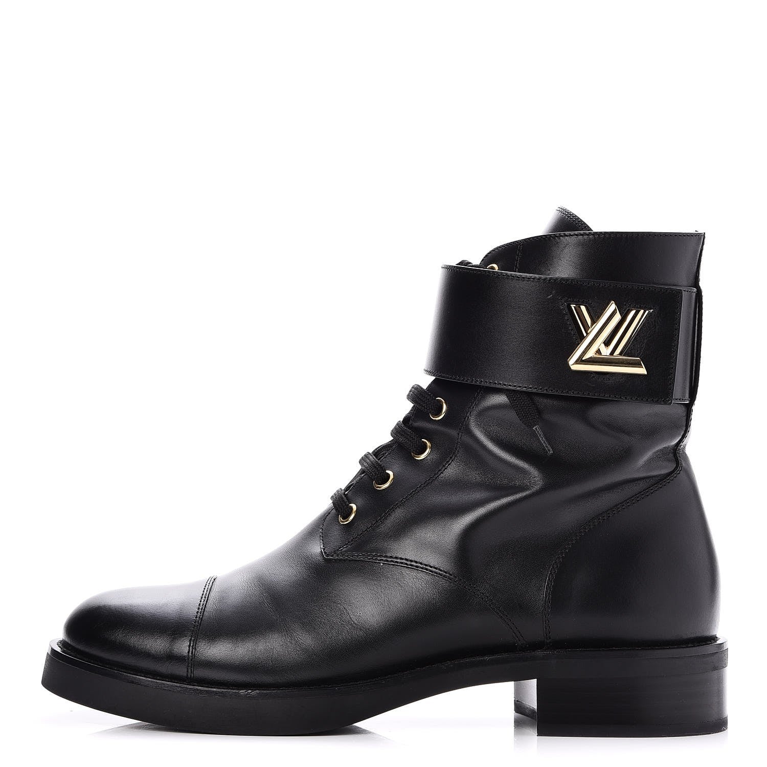 Louis Vuitton Calfskin Wonderland Ranger Boots 41 Black 1 of 9