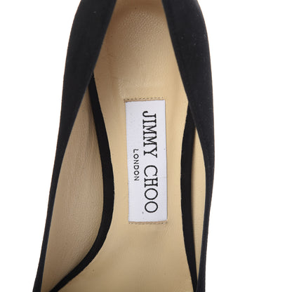 Jimmy Choo Suede Pointy Toe Romy 60 Pumps 36.5 Black 6 of 9