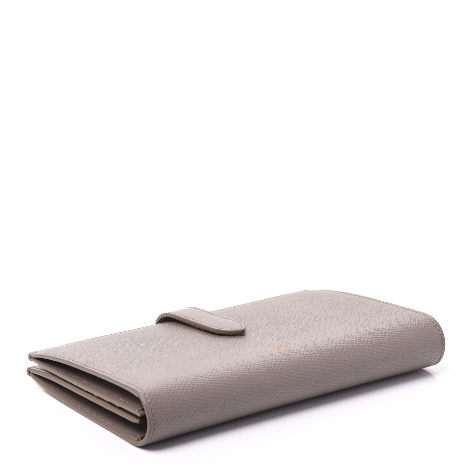 Celine Grained Calfskin Large Multifunction Strap Wallet Pebble 3 of 10