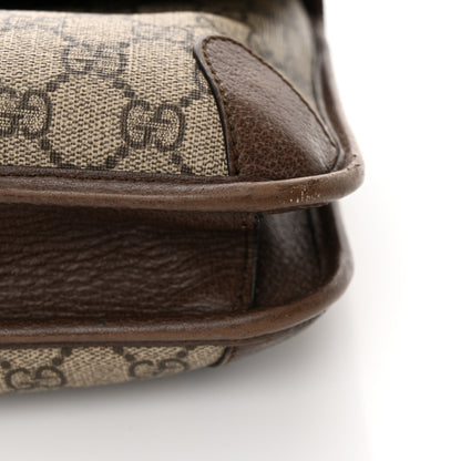 Gucci GG Supreme Monogram Web Small Neo Vintage Double Flap Messenger Bag Beige New Acero 13 of 14