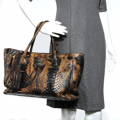 Chanel Python Cerf Shopper Tote 2 of 7