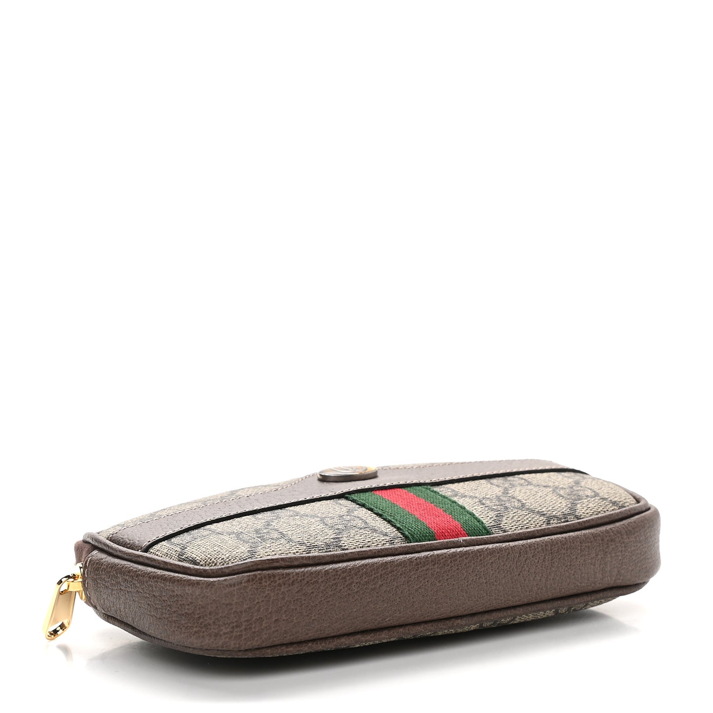 GG Supreme Monogram Ophidia Belted iPhone Case 75 30 Dark Brown