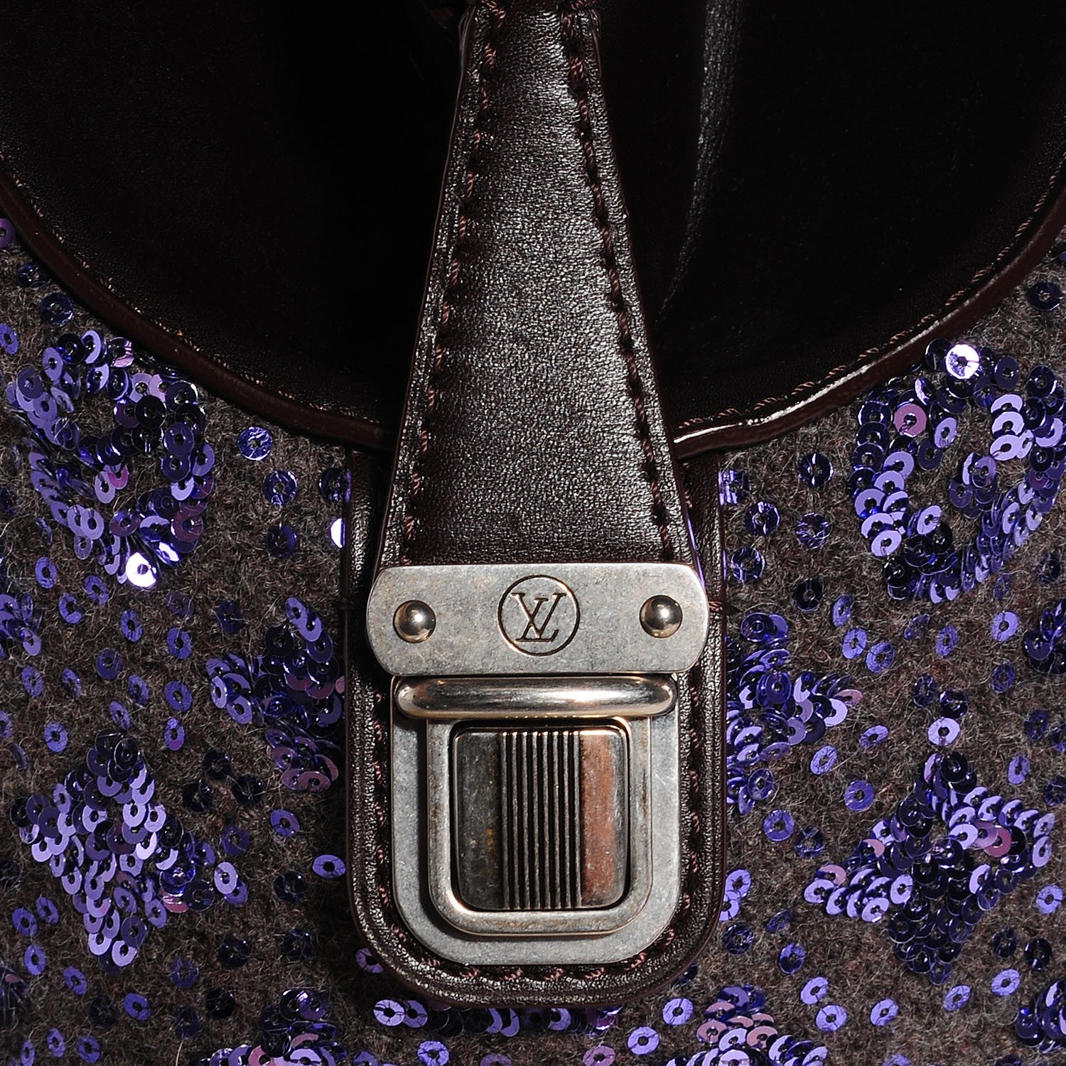 Louis Vuitton Sequin Monogram Sunshine Express North South Purple 9 of 9