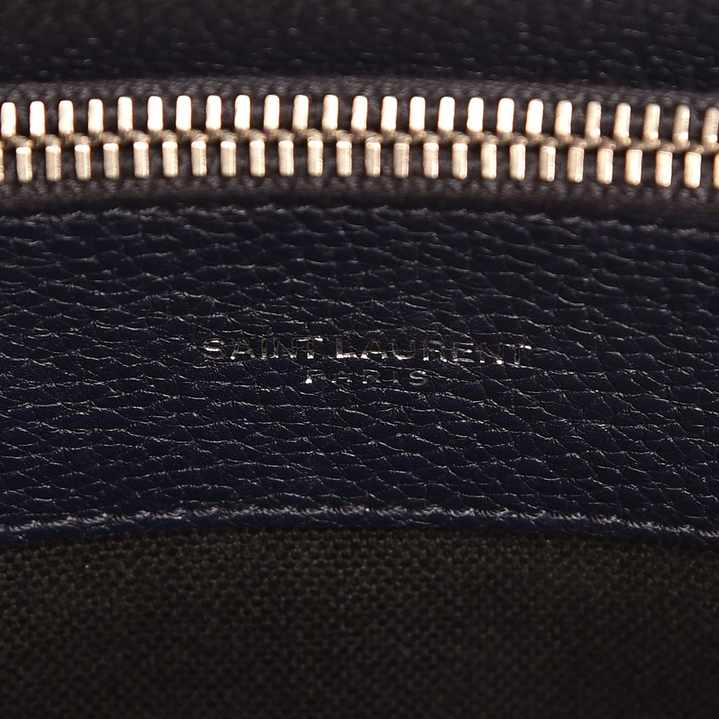 Grained Calfskin Small Supple Sac De Jour Navy