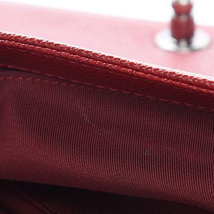 Chanel Caviar Quilted New Medium Boy Flap Dark Red 9 of 10