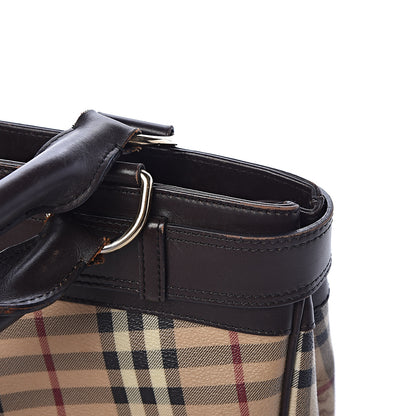 Burberry Haymarket Check Buckle Shoulder Bag Chocolate 11 of 14