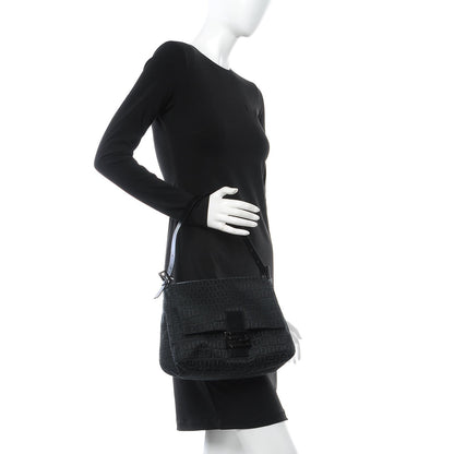 Fendi Zucchino Forever Mama Baguette Black 2 of 7