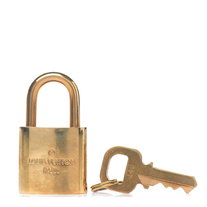 Louis Vuitton Brass Lock and Key Set #440 1 of 2