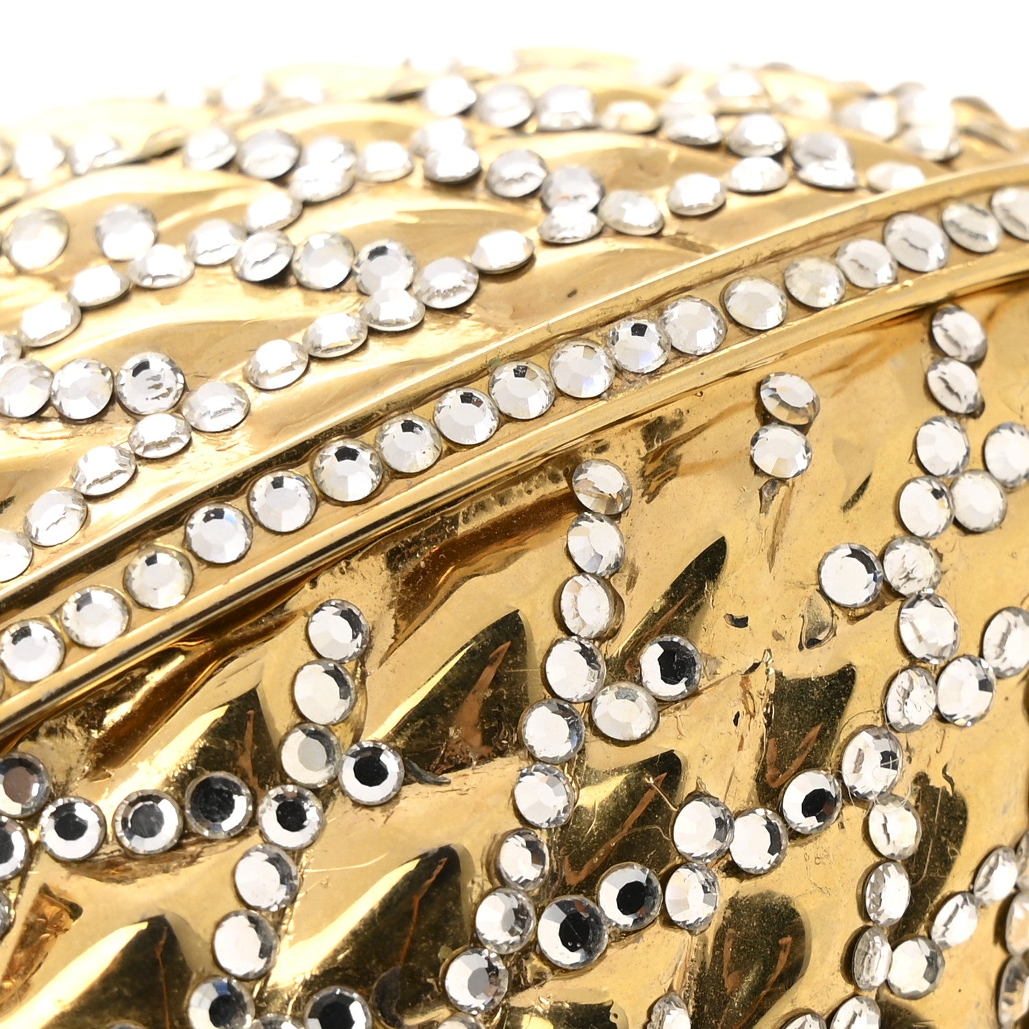 Judith Leiber Crystal Egg Minaudiere Clutch Gold 13 of 15