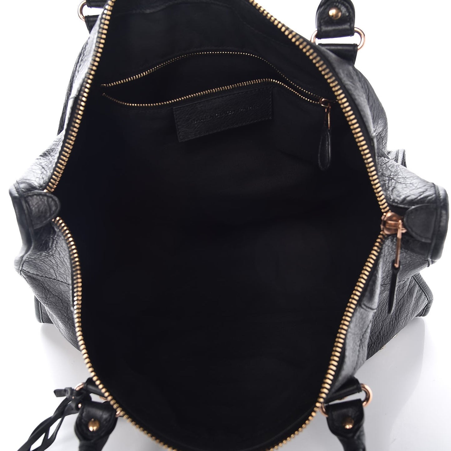 Agneau Giant 12 Rose Gold Hardware Work Black