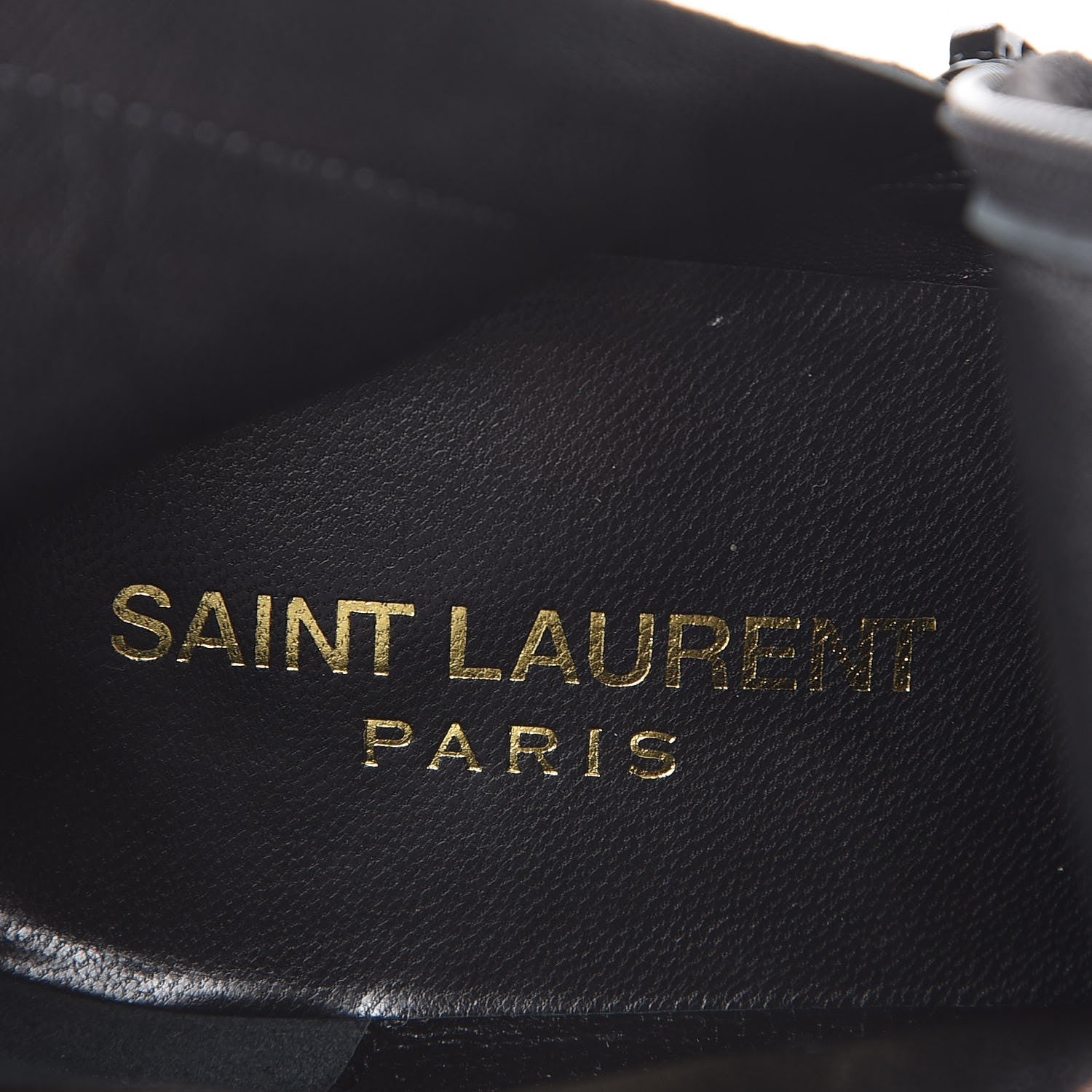 Saint Laurent Suede Crystal Studded Babies 70 Ankle Boots 38.5 Black 9 of 10
