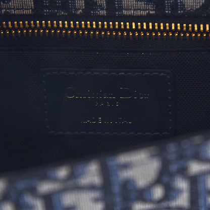 Christian Dior Oblique 30 Montaigne Flap Bag Blue 6 of 11