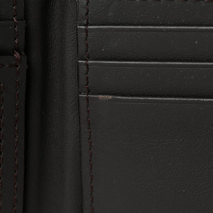 Fendi Vitello King Grace Light Logo Embossed Bifold Wallet Cuoio Ebano 8 of 9