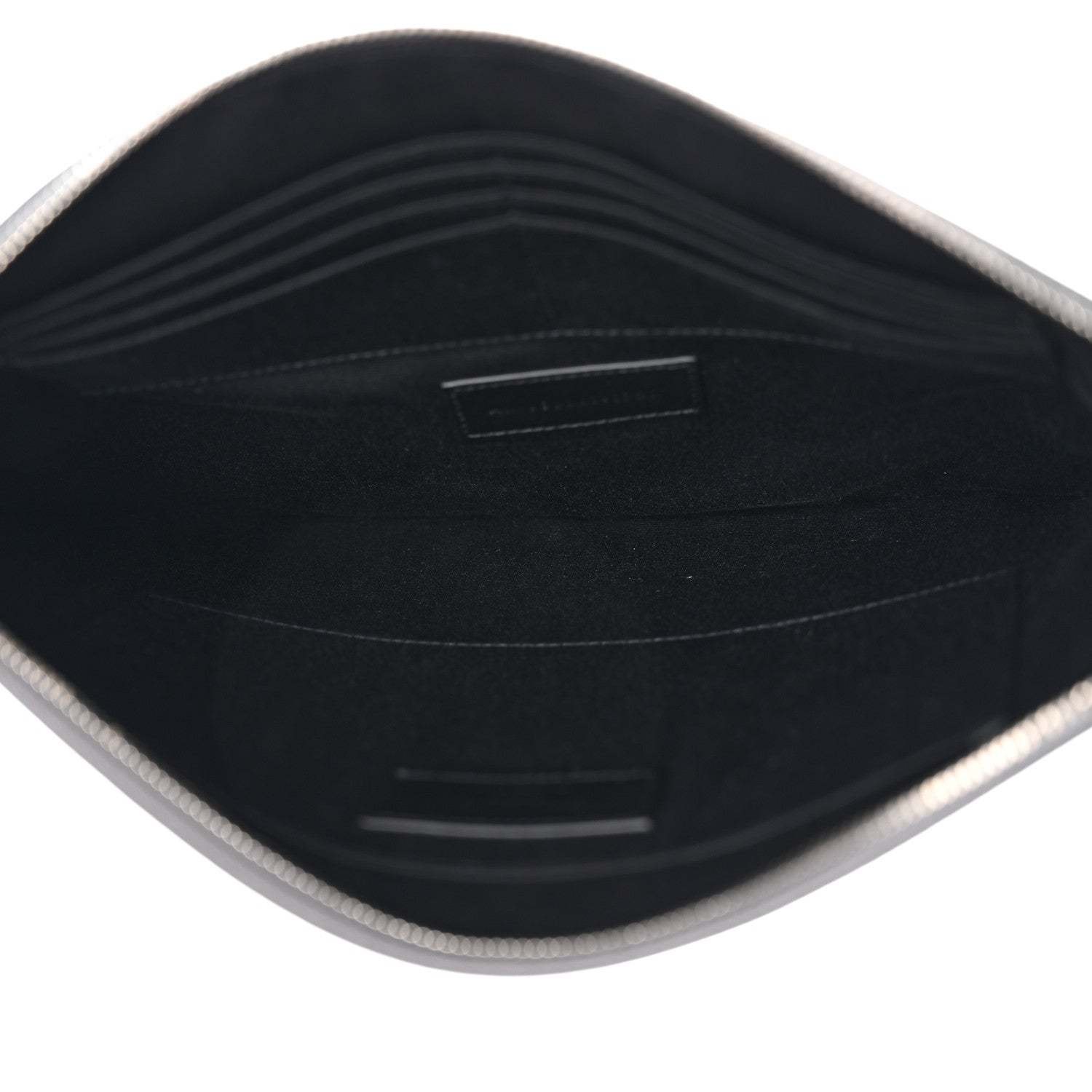 Saint Laurent Grain De Poudre Catherine Wristlet Pouch Pebble 5 of 9
