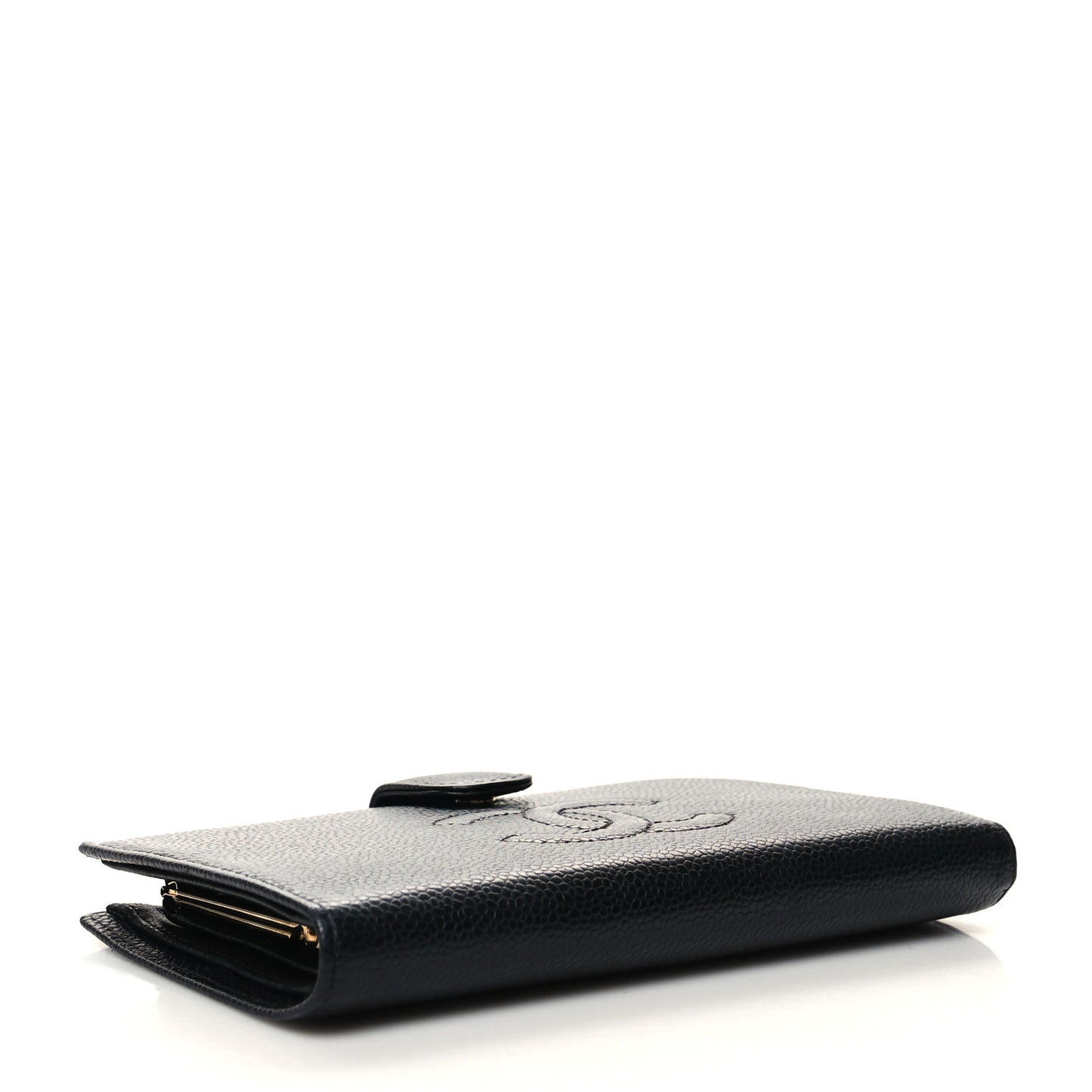 Caviar Timeless CC French Wallet Black