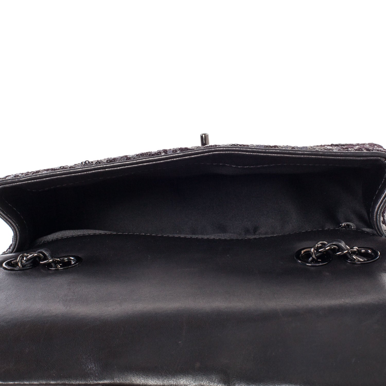 Chanel Sequin Lambskin Medium Moonlight on Water Flap Black 10 of 11