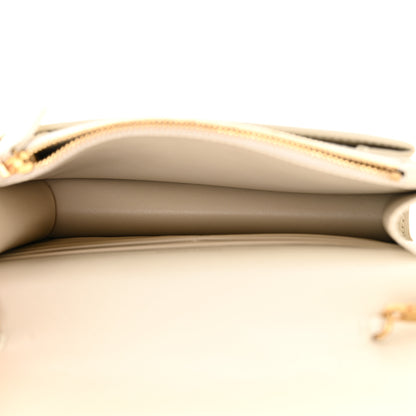 Saint Laurent Calfskin Monogram Sunset Chain Wallet Blanc Vintage 5 of 13