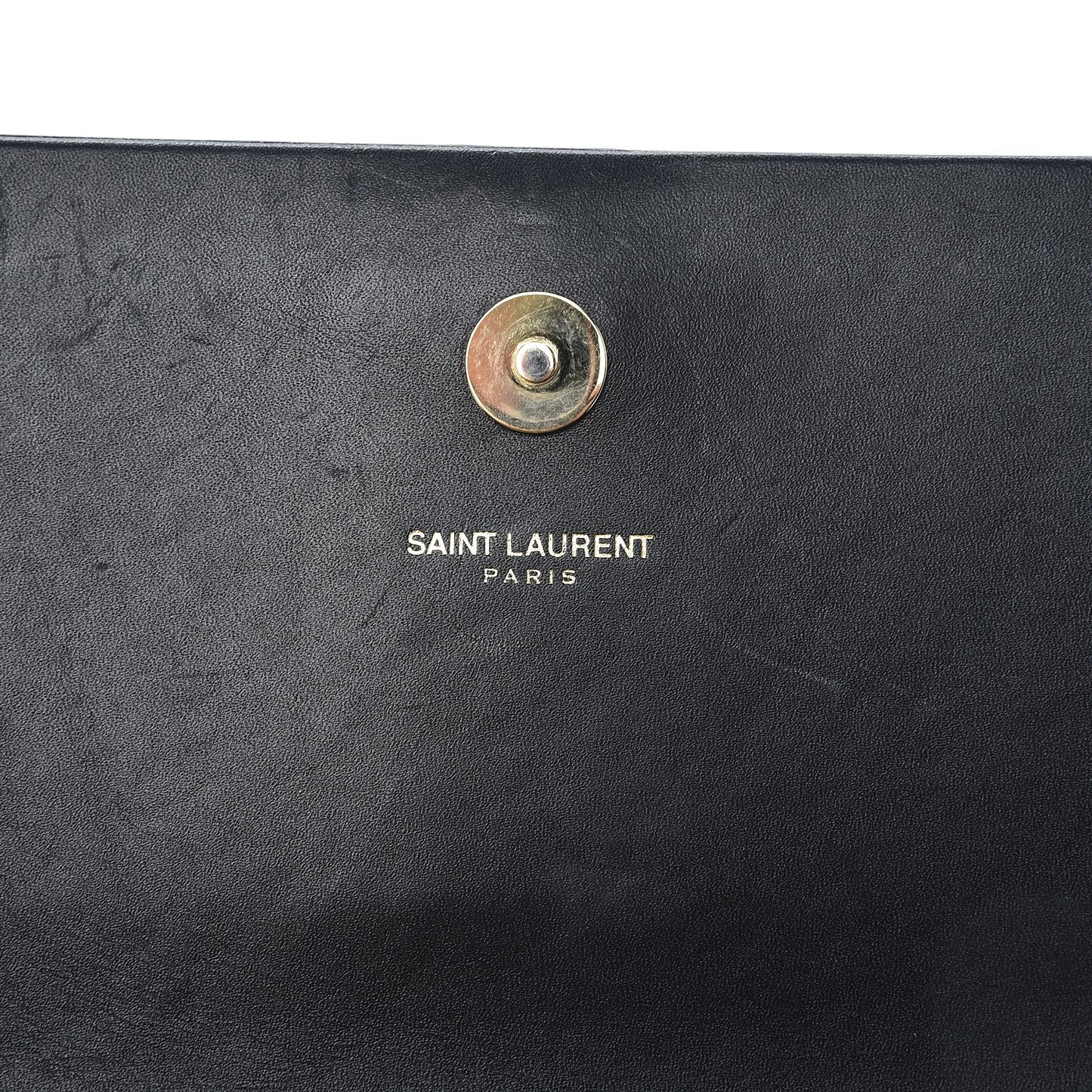 Calfskin Classic Monogram Tassel Clutch Black