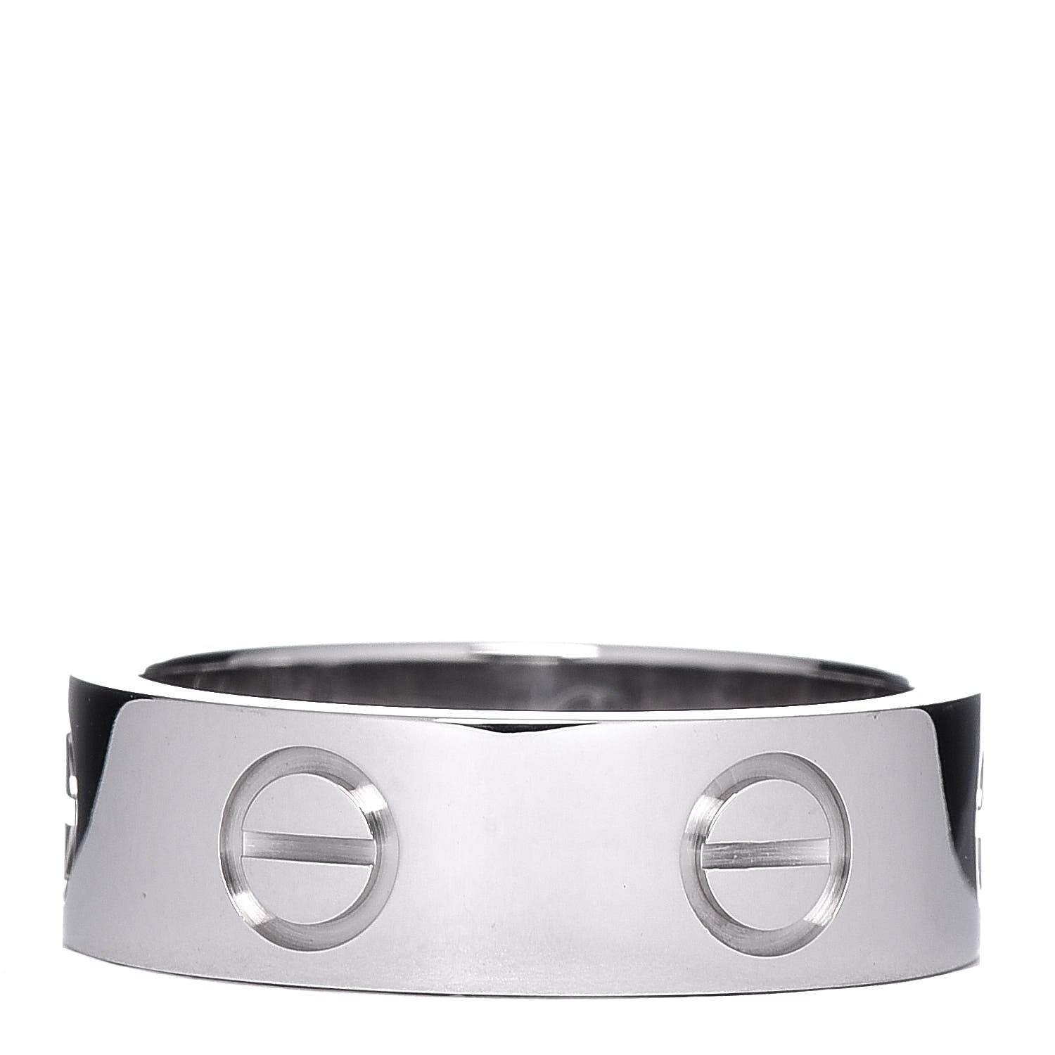 Cartier 18K White Gold 5.5mm LOVE Ring 48 4.5 3 of 4