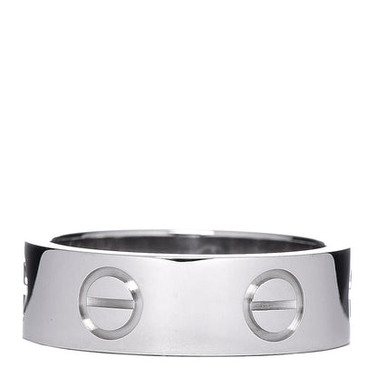 Cartier 18K White Gold 5.5mm LOVE Ring 48 4.5 3 of 4