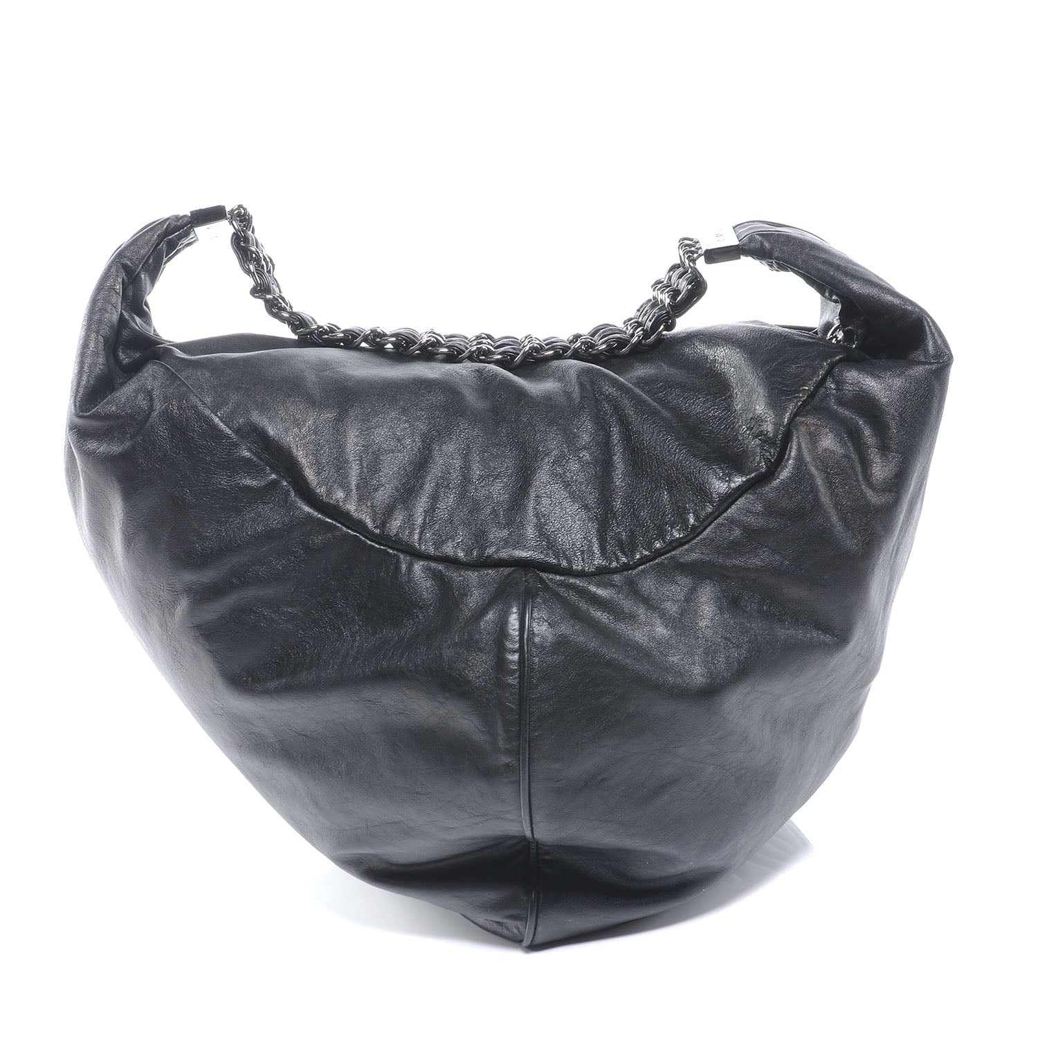 Chanel Lambskin Large Rock and Chain Hobo Black 3 of 7