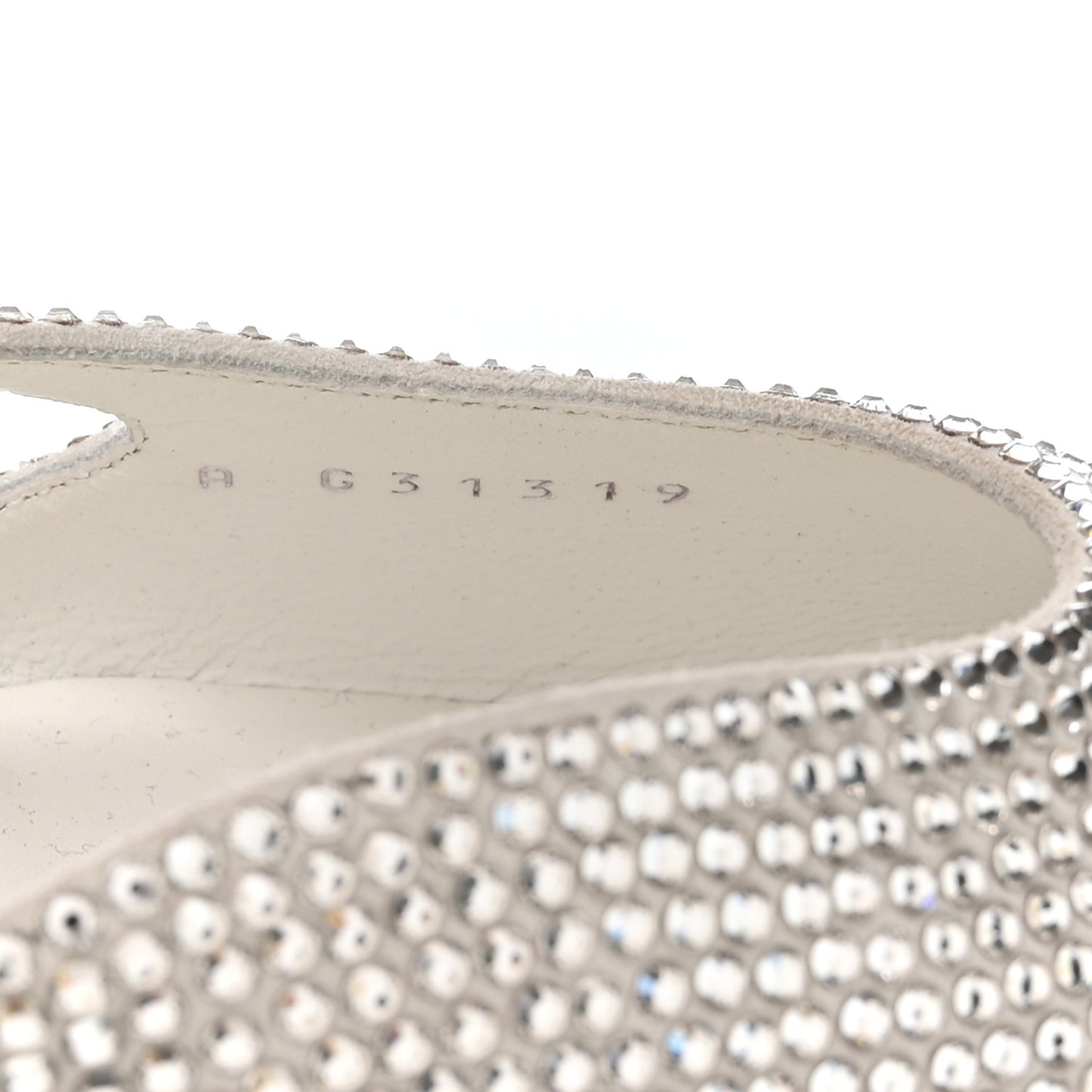 Strass Grosgrain Cap Toe CC Slingback Flats 36.5 Silver Black