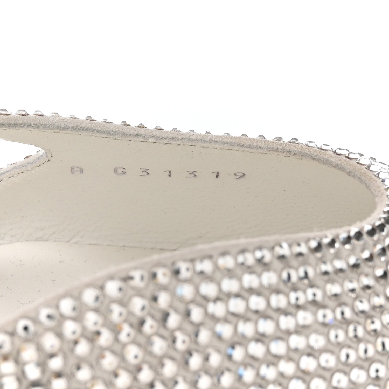 Chanel Strass Grosgrain Cap Toe CC Slingback Flats 36.5 Silver Black 8 of 8