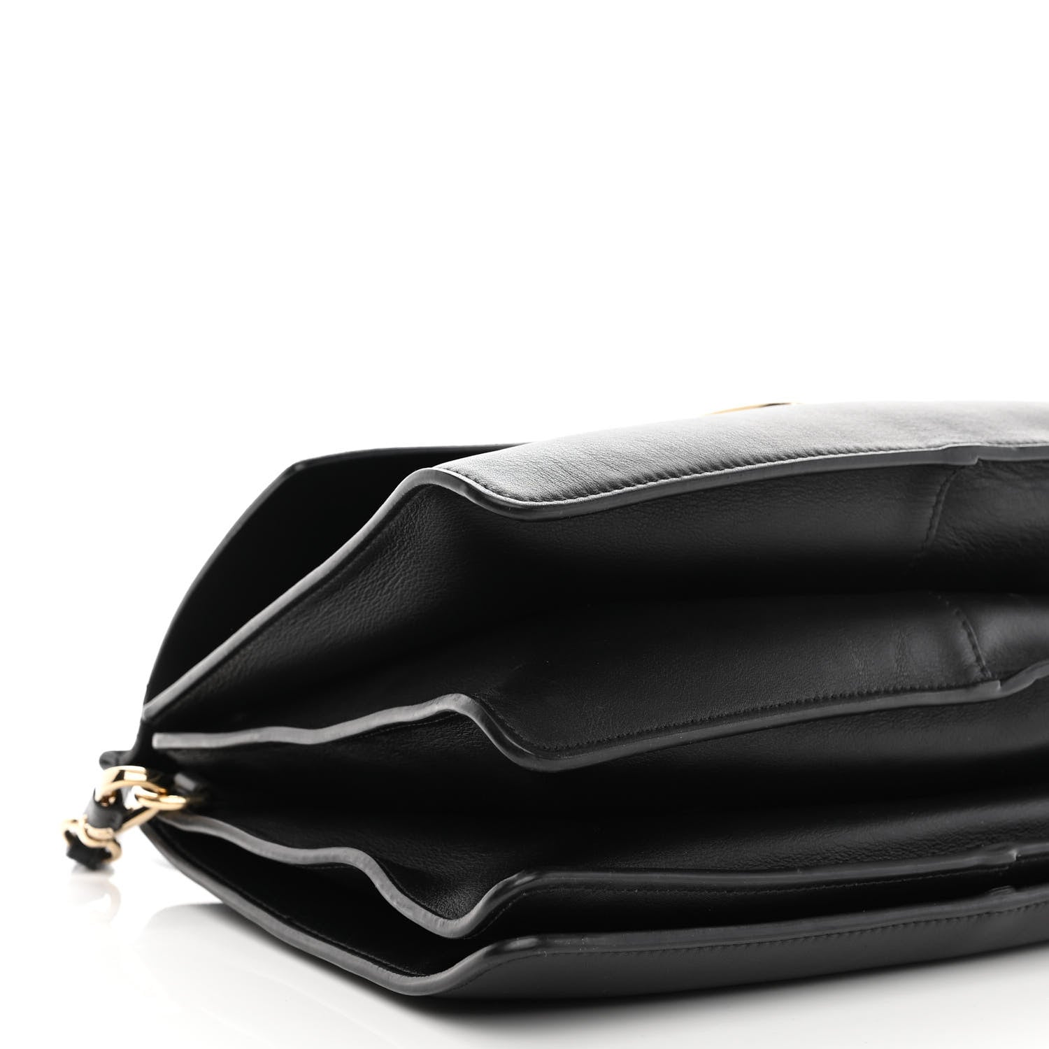 Chloe Suede Calfskin Medium Faye Shoulder Bag Black 9 of 10