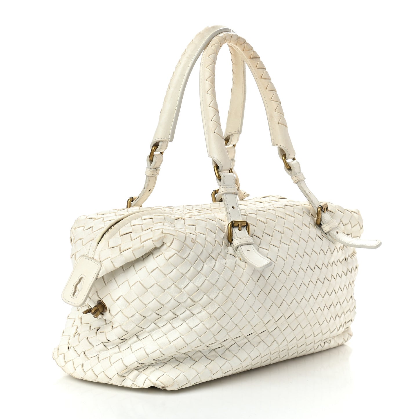 Nappa Intrecciato Montaigne Bag White