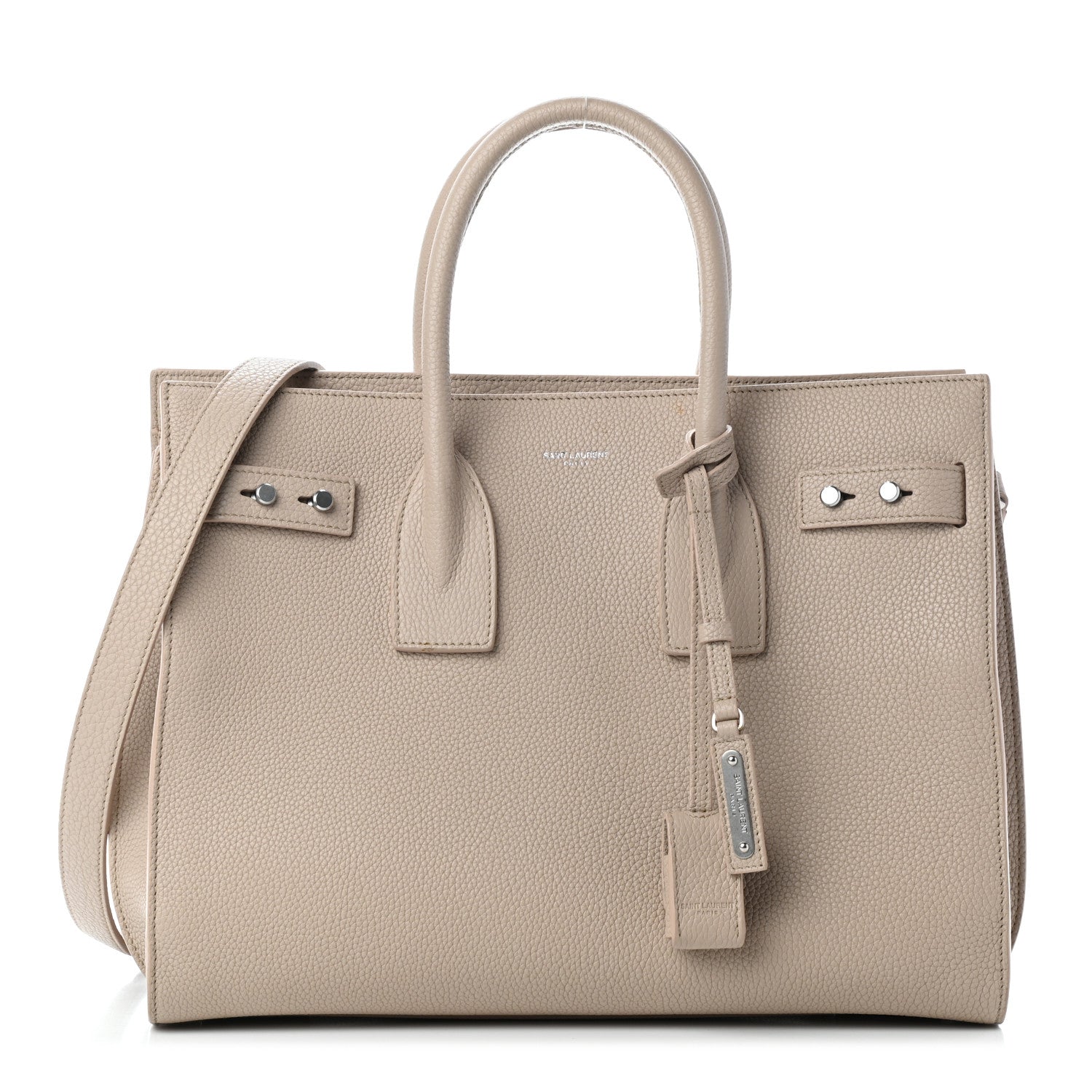 Saint Laurent Grained Calfskin Small Supple Sac De Jour 1 of 10